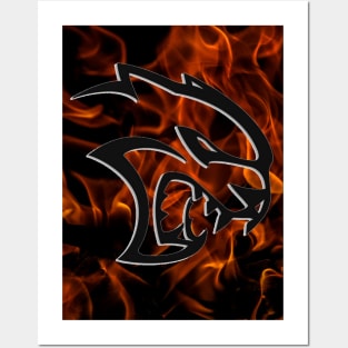 Hellcat Flames Posters and Art